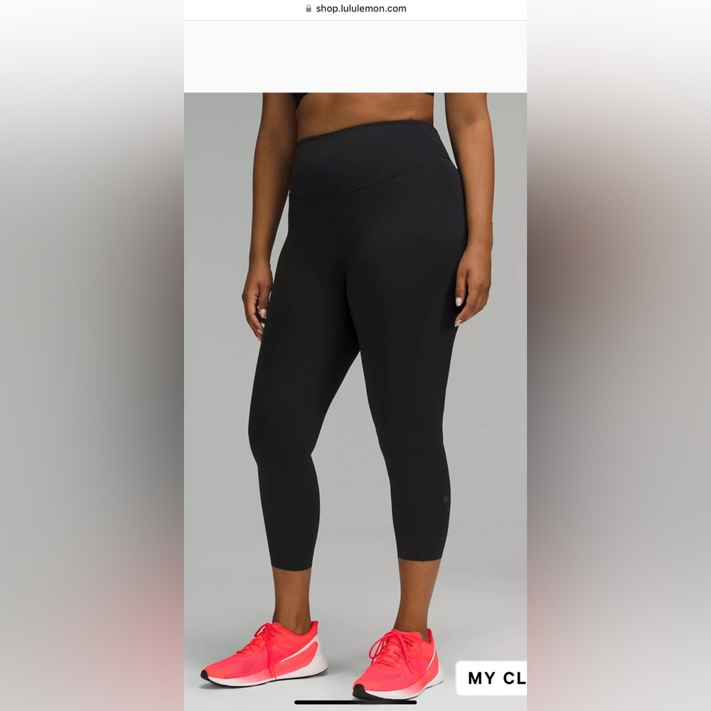 LULU LEMON ALIGN HIGH-RISE CROP 23” size 12
